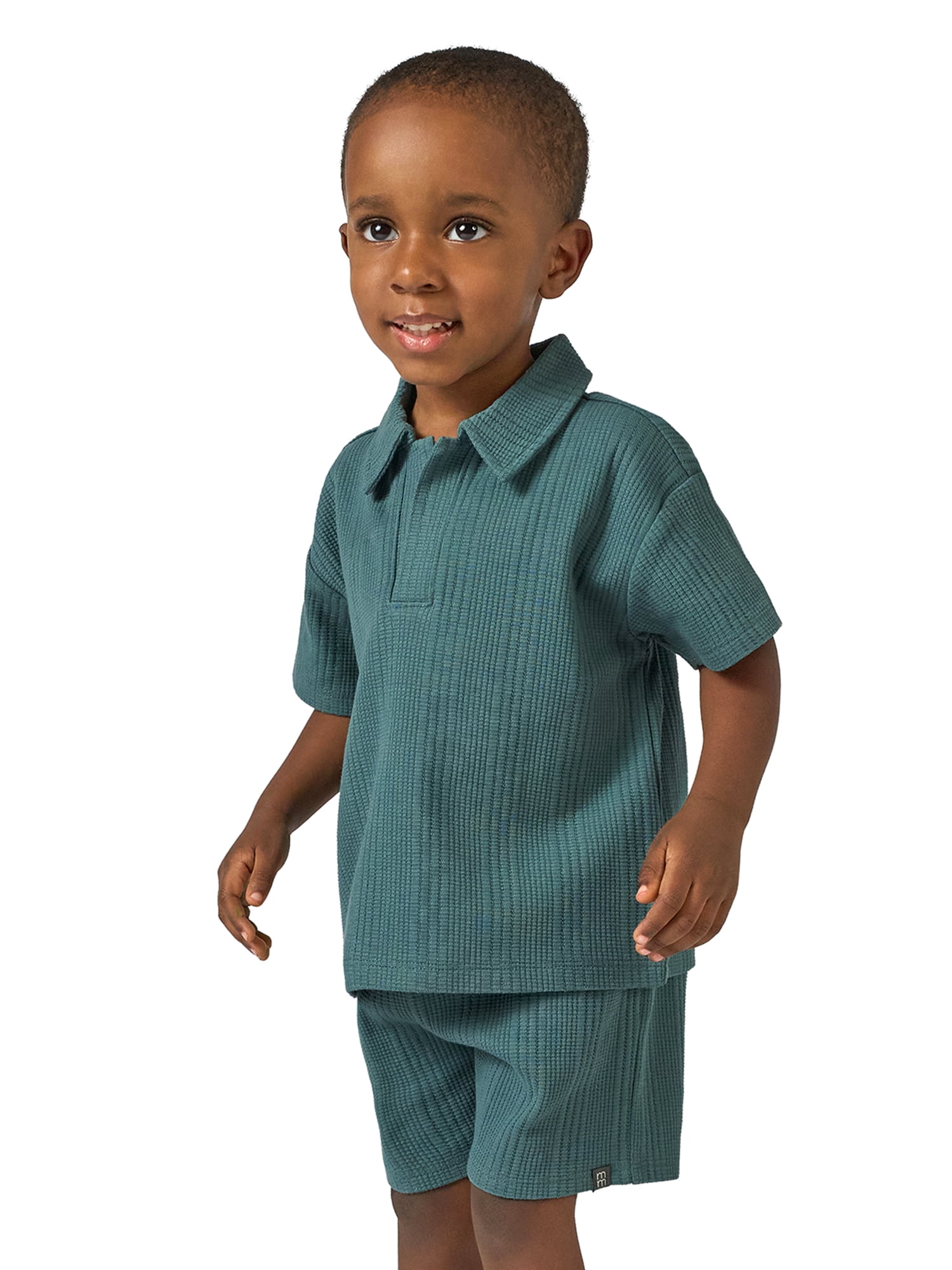 Modern Moments by Gerber Baby and Toddler Boy Johnny Collar Top and Pant Set, 2-Piece, Sizes 0/3 Months - 5T