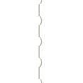 thumbnail image 3 of Ekena Millwork 47"H x 3/4"T Pomeroy PVC Adjustable Decorative Slat Wall Panel Kit, Unfinished (contains 12 Slats), 3 of 15