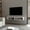 White, variant on White Central 2-Shelf Floating Media Rack | Arrange Entertainment System, Fit Minimalist Spaces | Melamine Construction for Strength | Eliminate Floor Mess