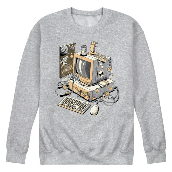 Instant Message - 90S Pc - Retro Gaming - Vintage -Mens - Crew Fleece