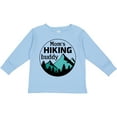 thumbnail image 3 of Inktastic Mom's Hiking Buddy with Mountains and Trees Boys or Girls Long Sleeve Toddler T-Shirt, 3 of 5