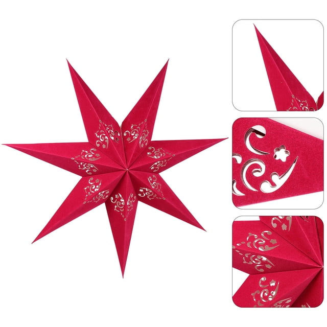UPOUART 1Pc Unique Lampshade In Red Paper For Christmas Party Homeowners Event Planners