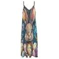 thumbnail image 4 of Easter Bunnies Rabbits Sleeveless Dress Women's Luxury Party Dress Birthday Dresses for Women, 4 of 7