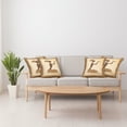 thumbnail image 4 of Ambesonne African Throw Pillow Cover 4 Pack, Lady Hand Gesture, 16", Brown Pale Brown, 4 of 7