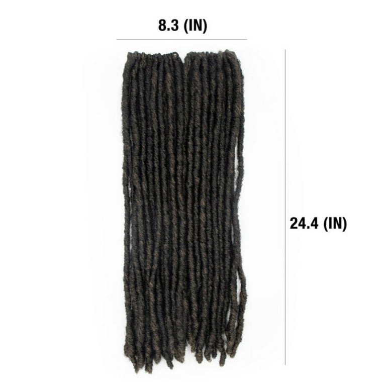 2 pack) Darling Jozi Locs Crochet Hair 2X Pack, 18 inch, 1/27