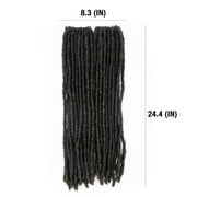 (4 pack) Darling Jozi Locs Crochet Hair 2X Pack, 18 inch, 1/27, Adult, Female