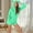 Green, variant on Womens Fleece Onesies Pajamas New Women's Warm Hooded Ears Hooded Jumpsuit Long Sleeve Shorts Zipper Jumpsuit Pocket Sleepwear Home Clothes Style B-4 Pinky XL
