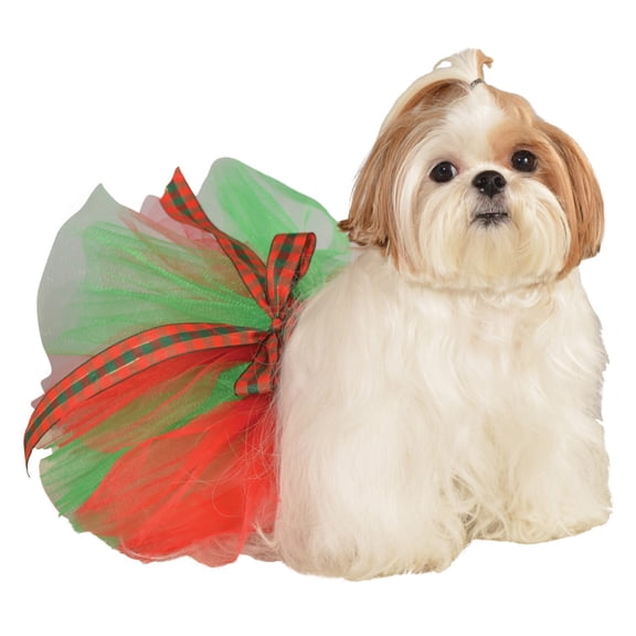 Red and Green Pet Tutu Costume