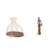 thumbnail image 1 of Elegante Y Moderno Jarrón De Corcho Para Coleccionistas Y Escultura De Dama Tribal Africana. Expositor Multiusos único Para Tapones De Vino Para Decoración De Cocina Y Hogar., 1 of 8