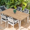 thumbnail image 2 of Brown Wood Grain Table Cloths for 4 Foot Rectangle Tables, Retro Western Farmhouse Wooden Board Patio Waterproof Elastic Fitted Tablecloths, Washable Rectangular Table Cover for Camping, 2 of 8