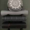 thumbnail image 2 of Foam Roller & Yoga Mat Storage Rack. Holds 4, 8, 12 etc. Modular (Sold by The Pairs and no. of Pairs You get Determines no. of mats/Rollers You Hold). Easy Wall Mount. Hardware Included. Black., 2 of 6