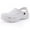White, variant on Litfun Unisex Garden Clogs Shoes with Arch Support Soft Slip-on Sandals for Women and Men, Black