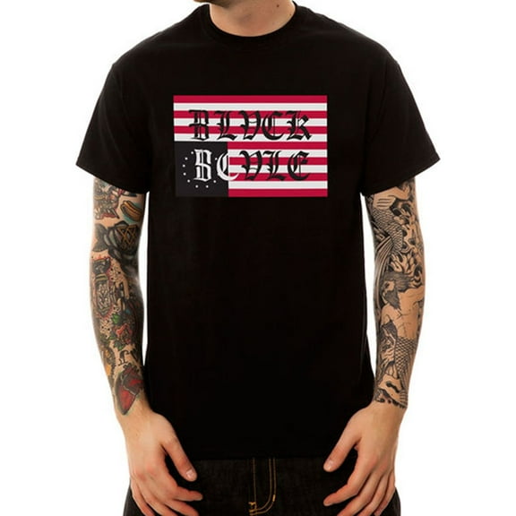 Black Scale Mens Old Logo Graphic T-Shirt, Black, Small