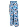 thumbnail image 5 of Blue Women's Casual Pants, Womens Daily Elastic Waist Pockets Straight Printed Color Casual Pants Loose Long Trousers,Women's Casual Pants L, 5 of 9