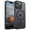 Black, variant on AMAGA for iPhone 13 / iPhone 14 Case [Compatible with Magsafe] Translucent Matte Magnetic Phone Cover, Military Grade Drop Protection Shockproof Phone Cover, Forest Green