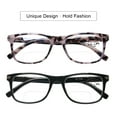 thumbnail image 4 of DOOViC Bifocal Reading Glasses 2.00 2 Pack Black/Tortoise Spring Hinge Quality Blue Light Blocking Readers for Women Men, 4 of 7