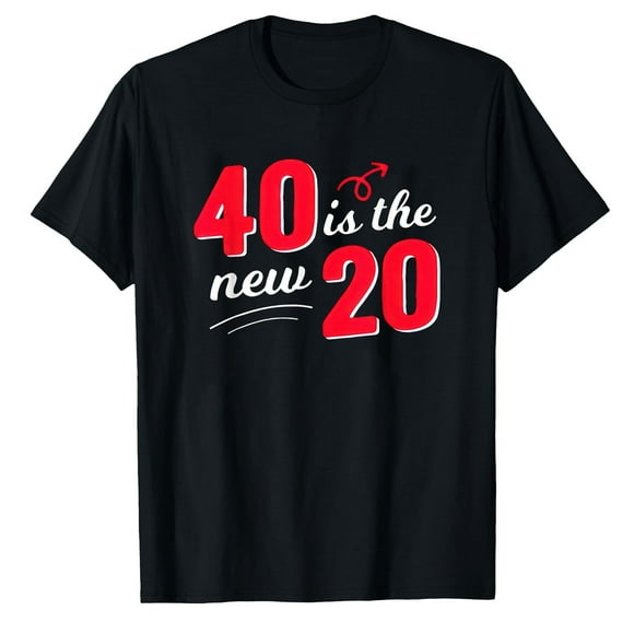 AALJY 40 Is The New 20 40th Birthday Born 1980 40 Years Old Gift T-Shirt