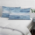 thumbnail image 4 of Vintage Blue Body Pillow Cover, Pillowcase Protectors with Zipper, Breathable Decorative Throw Pillow Case Cover, Retro Blue Ombre Modern Abstract Art Pillow Shams for Couch Sofa 24x36Inch, 4 of 8