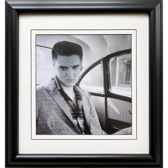 Elvis Presley "In A Car NYC, NY" Framed Litho Art Generic