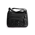 thumbnail image 2 of Gustave Women Crossbody Bags Soft PU Leather Purse and Handbags Trendy Lightweight Multi-Pocket Satchel Cross Body Shoulder Bag for Everyday Work Travel, Black, 2 of 8