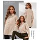 thumbnail image 2 of Blusa Deer Lady para mujer, caqui, con botones, manga larga, L, 2 of 5