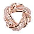 thumbnail image 2 of Litie Women Shining Rhinestones Inlaid Scarf Ring Clip,Round Ring Wrap Holder Clothes Corner Knotted Button Brooch for Clothing Neckerchief Accessories, 2 of 7