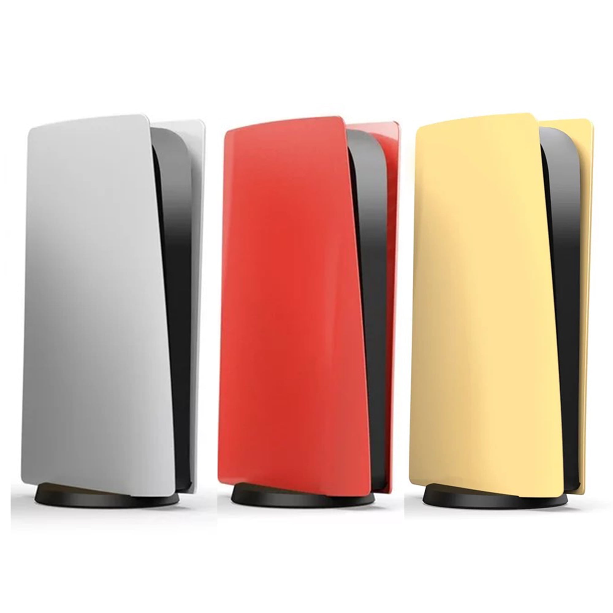 Mytrix PS5 Faceplates for PlayStation 5 Disc Edition Yellow, Anti-Scratch Replacement Protective ABS Hard Shell