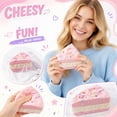 thumbnail image 2 of Simulation Triangle Cheese Shape Squishy for Adults Soft Sensory Gadget Multicolored Realistic Food Office Desk Accessory Pressure Relief Tool 2.8x2.2x1.8 Inch 1 Pack, 2 of 10