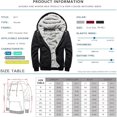 thumbnail image 5 of Men's Hoodies Full Zip Fleece Jacket Coat Winter Warm Oversized Zip Up Hooded Top with Pockets, 5 of 5