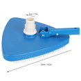 thumbnail image 5 of Pool Cleaner Rotary Manual Triangular Portable Weighted Triangular Shape Swimming Pool Vacuum Head Brush Cleaning Tool Accessories For Home Yard, 5 of 5