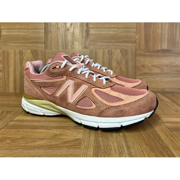 RARE?? Sz 10 - New Balance 990SR4 Sunrise Rose Salmon Leather Shoes Made in USA