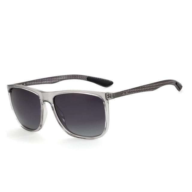 Lentes de Sol Cuadrados Polarizados ZENOTTIC para Hombre en Fibra de Carbono