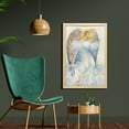 thumbnail image 2 of Angel Wings Wall Art with Frame, Renaissance Angelic Woman Beauty Baroque Rococo Pattern, Printed Fabric Poster for Bathroom Living Room Dorms, 23" x 35", Multicolor, by Ambesonne, 2 of 2