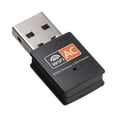 thumbnail image 3 of USBNOVEL Adaptador WiFi USB AC 600 Mbps para PC - Adaptador de red inalámbrico con banda dual 2,4 GHz, antena de alta ganancia de 5 GHz WiFi USB, Dongle WiFi para computadora portátil, 3 of 5