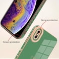 thumbnail image 2 of Compatible with iPhone Xs Max Case Love Heart Plating Electroplate Luxury Elegant Case Camera Protector Soft TPU Shockproof Protective Corner Back Cover iPhone Xs Max Case -Green, 2 of 11