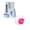 Blue2, variant on GeBuSn 2 in 1 Hamster Water Bottle - Automatic Food Bowl, No Small Animal Water Bottle Dispenser, for Syrian Hamsters, Gerbils, Mouse, Hedgehog, Hamster Cage Accessories (Pink)