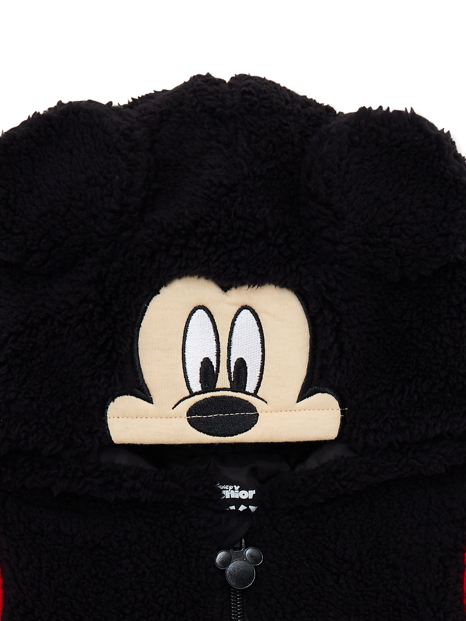 Mickey Mouse Toddler Cosplay Faux Sherpa Hoodie, 12M-5T