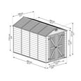 thumbnail image 4 of Canopia by Palram 6 ft. x 10 ft. SkyLight™ Storage Shed, 4 of 9