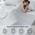 thumbnail image 6 of Aship Cooling Blanket Queen Size, Silver Ion Self Cleaning Single-Layer Summer Blanket, Breathable Luxury Cooling Blanket for Hot Sleepers, Gray, 90"*108", 6 of 7