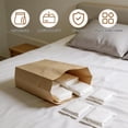 thumbnail image 4 of 200 Pack Feminine Hygiene Liner Bag, 10 x 7.5 x 3.4 Inch Paper Sanitary Napkin Disposal Trash Bags for Tampon, Cotton Slivers, Bathroom, Restroom, Brown, 4 of 5