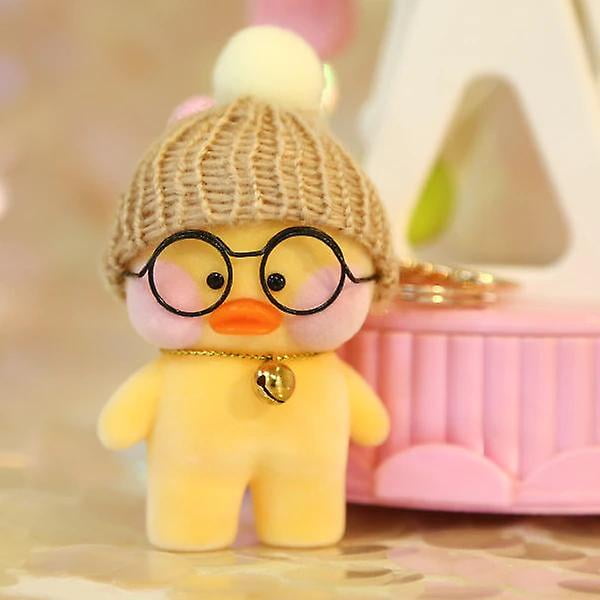 Bonito llavero de patito de 10 cm, juguete de pato amarillo kawaii, regalo para ni?os