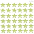 thumbnail image 3 of 100 Uds. Pegatinas de estrellas coloridas pegatinas de pared que brillan pegatinas de pared de estrellas de plástico parche calcomanía Kits de decoración para fiestas Amarillo 3 cm 100 piezas Bewildely HA004699-01, 3 of 6