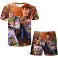 thumbnail image 1 of Disney Toy Story 4 ropa para niño niña niños verano manga corta dibujos animados Anime 3D estampado adolescentes camisetas Tops pantalones cortos conjunto 4-14y13-14T Gao Jinjia LED, 1 of 2