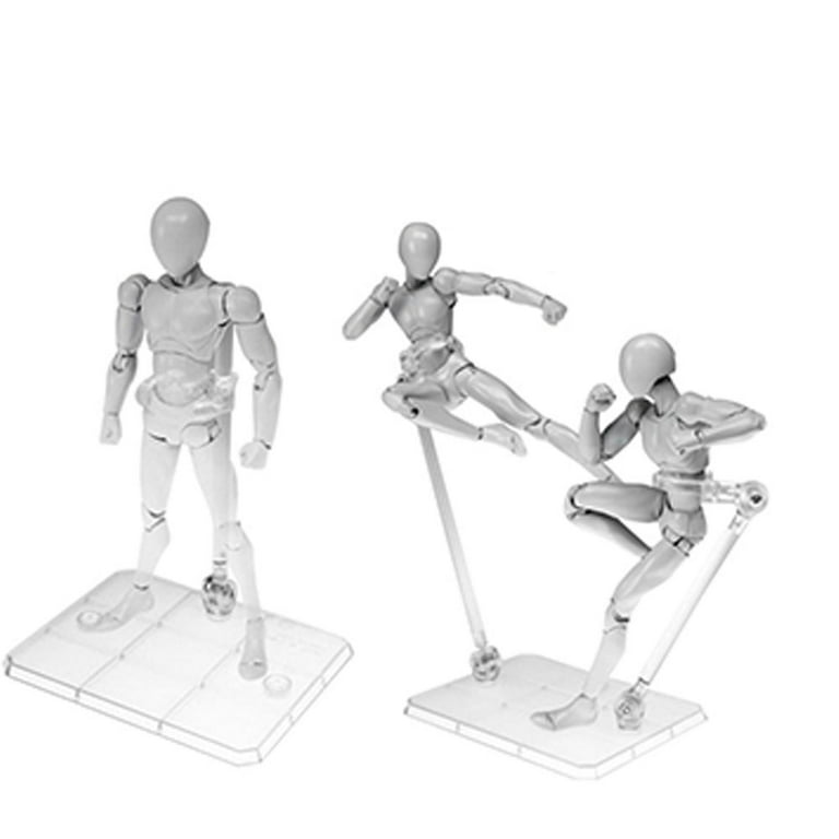 OBITSU Assembly Action Figure and Doll Stand - Multi Clear Transparent Stand  