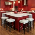 thumbnail image 4 of Cortesi Home Aspen Counter Stool in Genuine White Leather with Black Legs, 4 of 11