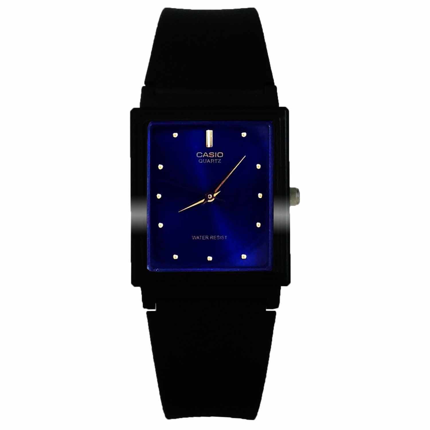 Casio MQ382A Men's Rectangular Resin Band Casual Blue Dial Analog