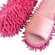 thumbnail image 4 of 2x pantuflas de microfibra Chenille Mop, limpiador doméstico desmontable lavable hombres mujeres cómoda práctica herramienta de limpieza de punta abierta para Moping rosa gris Macarena Zapatillas de trapeador, 4 of 8