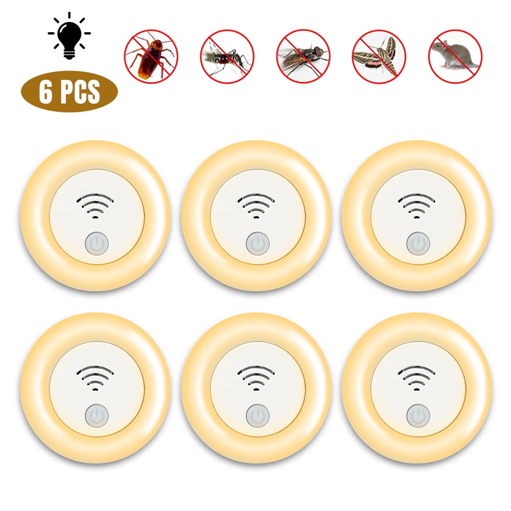 Ultrasonic Pest Repeller 6 Pack,Ultrasonic Mosquito Repellent Frequency