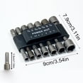 thumbnail image 4 of olkpmnmk 14 Pcs Socket Nut Driver Set,Hex Drill Bits Sets,Impact Driver Socket Adapter Metric For Hand Drill,Electric Screwdriver,Wrench,Quick Change Hex Shank Adapter, 4 of 9