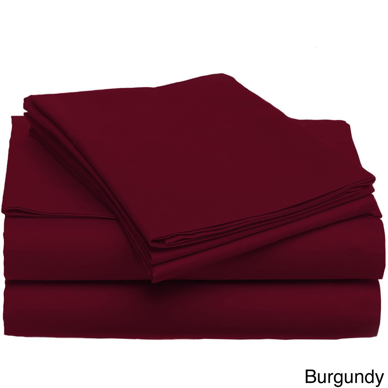 Luxury Home Super-Soft 1600 Series Double-Brushed 6 Pcs Bed Sheets Set (Queen, Burgundy)